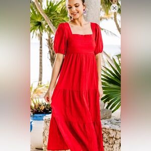 Midi dress- size- medium. Only worn once. Perfect condition.